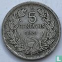 Chili 5 centavos 1921 (fauté) - Image 1