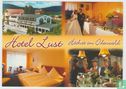 Hotel Lust Höchst im Odenwald Germany Postcard - Afbeelding 1