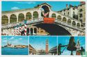 Venezia Veneto Italia 1970 Cartoline - Venice Venise Venedic Multiview Postcard - Afbeelding 1