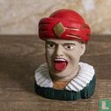 Gaper with red turban and white collar. - Image 1