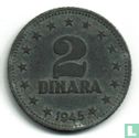 Yougoslavie 2 dinara 1945 - Image 1