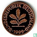 Duitsland 1 pfennig 1999 (PROOF - F) - Afbeelding 1