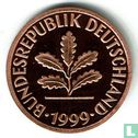 Duitsland 1 pfennig 1999 (PROOF - D) - Afbeelding 1