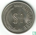 Singapour 1 dollar 1969 - Image 1