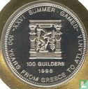 Suriname 100 guilders 1996 (Numisbrief - premier jour d'émission) "Summer Olympics in Atlanta - Centenary of modern Olympic Games" - Image 2