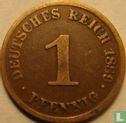 Empire allemand 1 pfennig 1889 (J) - Image 1