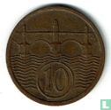 Czechoslovakia 10 haleru 1924 - Image 2