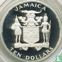 Jamaica 10 dollars 1984 (PROOF) "Summer Olympics in Los Angeles" - Image 2