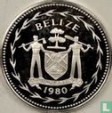 Belize 1 Dollar 1980 (PP - Silber) "Scarlet macaw" - Bild 1