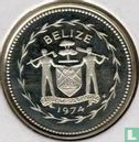 Belize 1 cent 1974 (PROOF - zilver) "Swallow-tailed kite" - Afbeelding 1