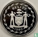 Belize 10 dollars 1980 (PROOF - zilver) "Scarlet ibis" - Afbeelding 1