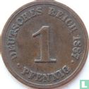 Duitse Rijk 1 pfennig 1887 (E - type 1) - Afbeelding 1
