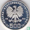 Polen 500 zlotych 1983 (PROOF) "1984 Winter Olympics in Sarajevo" - Afbeelding 1