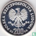 Polen 200 zlotych 1984 (PROOF) "Summer Olympics in Los Angeles" - Afbeelding 1