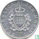 San Marino 5 lire 1987 "15th anniversary Resumption of Sammarinese coinage" - Afbeelding 2