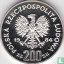 Polen 200 zlotych 1984 (PROOF) "Winter Olympics in Sarajevo" - Afbeelding 1