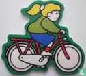 kind op rode fiets - Image 1