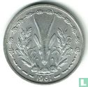États d'Afrique de l'Ouest 1 franc 1961 - Image 1