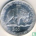 Italien 200 Lire 1991 "Flora and fauna of Italy" - Bild 1