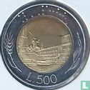 Italy 500 lire 1989 (bimetal) - Image 1
