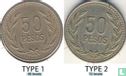 Colombia 50 pesos 1989 (type 2) - Image 3