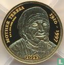 Congo-Brazzaville 100 francs 2022 (PROOF) "25th anniversary Death of Mother Teresa" - Afbeelding 1