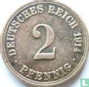 Duitse Rijk 2 pfennig 1914 (A) - Afbeelding 1