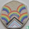 Verenigd Koninkrijk 50 pence 2022 (folder - gekleurd) "50th anniversary of Pride UK" - Afbeelding 3