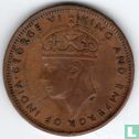 Mauritius 2 cents 1947 - Image 2