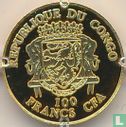 Congo-Brazzaville 100 francs 2022 (PROOF) "200th anniversary Birth of Louis Pasteur" - Afbeelding 2