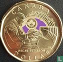 Canada 1 dollar 2022 (gekleurd) "15th anniversary Death of Oscar Peterson" - Afbeelding 2