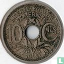 France 10 centimes 1921 (type 2 - petit trou) - Image 1