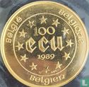 België 100 ecu 1989 "Maria Theresia" - Afbeelding 1