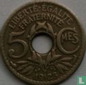 Frankrijk 5 centimes 1923 (hoorn des overvloeds) - Afbeelding 1
