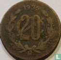Mexico 20 centavos 1935 (type 1) - Image 1