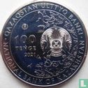 Kasachstan 100 Tenge 2021 (Kupfer-Nickel-Zink) "Kulans" - Bild 1