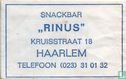 Snackbar "Rinus" - Afbeelding 1