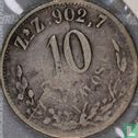 Mexico 10 centavos 1902 (Zs Z) - Image 2
