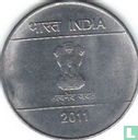 India 1 rupee 2011 (Calcutta - type 1) - Image 1