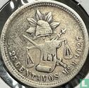 Mexique 25 centavos 1873 (Mo M) - Image 2