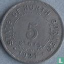 Bornéo du Nord britannique 5 cents 1921 - Image 1