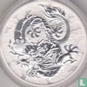 Australië 1 dollar 2021 (kleurloos) "Chinese myths and legends - Dragon" - Afbeelding 2