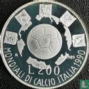 Italy 200 lire 1989 (PROOF) "1990 Football World Cup in Italy" - Image 1