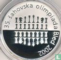 Slovenië 2500 tolarjev 2002 (PROOF) "35th Chess olympiad in Bled" - Afbeelding 2
