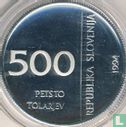 Slovenië 500 tolarjev 1994 (PROOF) "50th anniversary Monetary Institute of Slovenia" - Afbeelding 1