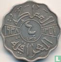 Iraq 4 fils 1938 (AH1357 - copper-nickel - with I) - Image 1