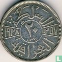 Iraq 20 fils 1938 (AH1357 - without I) - Image 1