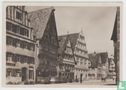 Dinkelsbühl Rothenburger Strasse mit Ratstrinkstube Deutschem Haus und Schranne Bayern Ansichtskarten Bavaria Postcard - Image 1