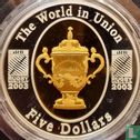 Australië 5 dollars 2003 (PROOF) "Rugby World Cup in Australia" - Afbeelding 1