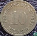 Empire allemand 10 pfennig 1892 (G) - Image 1